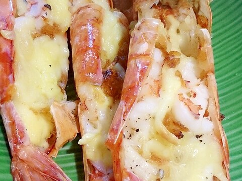 赤エビのマヨチーズ姿焼き